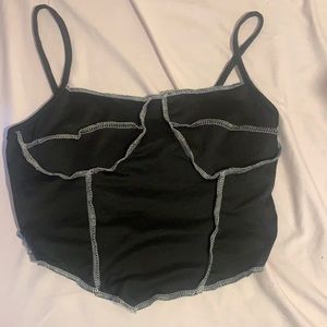 Black crop top
